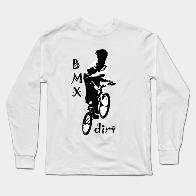 bmx Long Sleeve T-Shirt by rickylabellevie